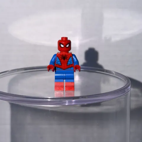 LEGO Minifigure Marvel Super Heroes Spider-Man Red Blue Suit Web Pattern sh546