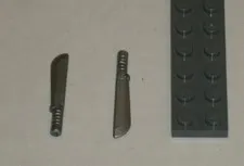 LEGO NEW Flat Silver Machete (2x) 6177418 Brick 29109