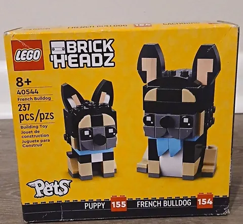 LEGO BrickHeadz Pets French Bulldog & Puppy Set 40544 237 pcs Ages 8+