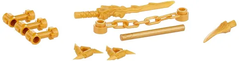 Lot Of 10 Random Lego Ninjago Gold Weapons Set Minifigure PCS Random Pull