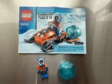 LEGO City 60032 Arctic Snowmobile - Minifigures & Building Instructions ONLY