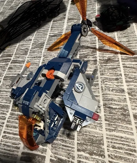 LEGO 76144 Hulk Helicopter w/ Black Widow Minifig - As Is Incomplete