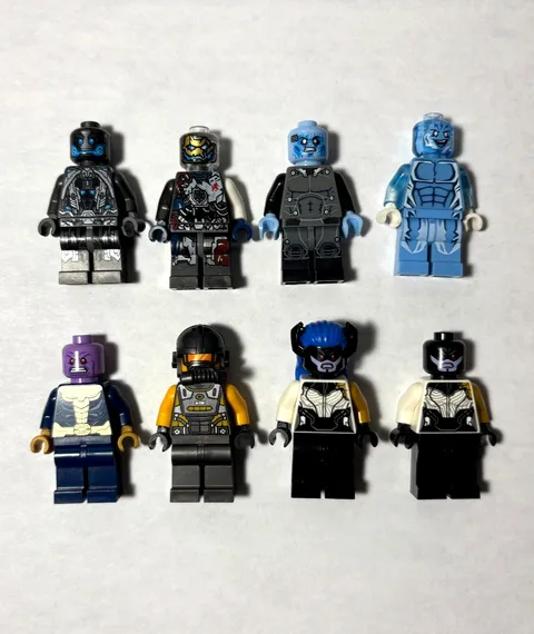 LEGO Marvel Villains RARE Minifigure Lot of 8! Electro sh0141, Ultron sh0169