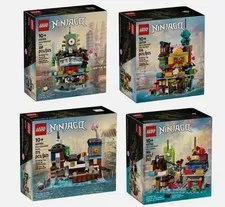 Lego 40703 40704 40705 40706 Ninjago Micro City Full Set 2024 - Brand New Sealed