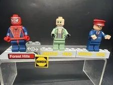 READ LEGO 4855 Doc Ock Spiderman Train Conductor Minifigure spd027 spd028 spd030