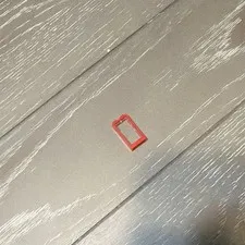 LEGO Red & Clear Window Frame w/ Clear Pane Plastic Part #3821 1pc