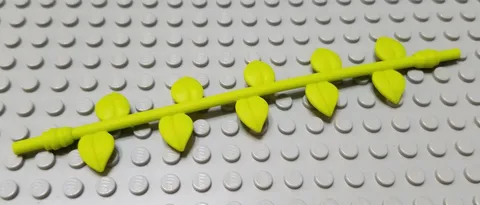 LEGO Lime Green 16 Stud Length Plant Vine Nature Flowers with Leaves Piece