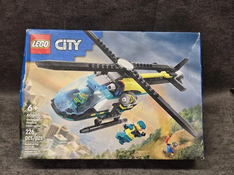 Lego City series ~ emergency rescue helicopter ~ Set 60405 New in box 226 piece