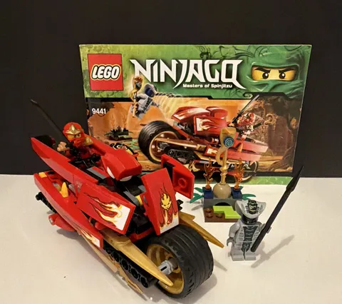LEGO NINJAGO Kai's Blade Cycle #9441 - 99% Complete Set w/ Instructions, No Box