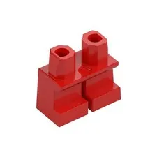 Lego Minifigure Accessories - Red Short Legs (1)  - Brand New