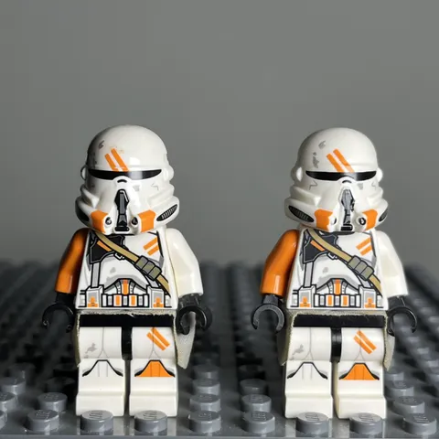 2X Lego Star Wars Minifigure SW0523 Clone Airborne Trooper 212th Attack Lot 1U