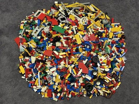 Vintage 90s Lego System Bricks Mixed Bulk Lot 16 lbs Used Condition