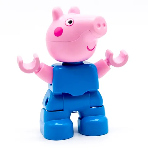 LEGO DUPLO Peppa Rage Figure George Schorsch Rage Blue Peppa Pig 2024 47205pb115
