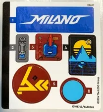 new LEGO Sticker Sheet from The Milano Spaceship set 76286