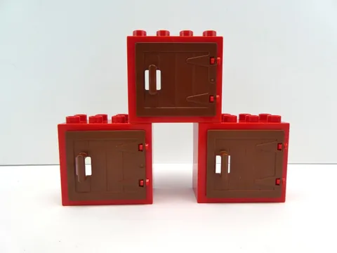 Lego Duplo Lot of 3 Farm Hinged Door/Window/Wooden Gate with Handle 87653