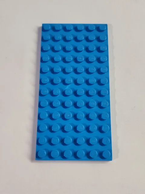 LEGO 6x12 Plate 3028 ● Dark Azure ● Flat ● Parts ● 1 Piece
