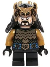 LEGO® Minifigure The Hobbit & TLOTR lor106 Thorin Oakenshield Gold Armor and Cro