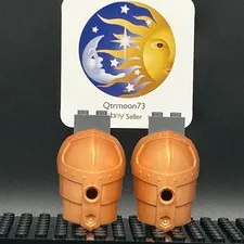 LEGO Brand KNIGHTS KINGDOM Large Figure ARMOR Parts ~50602~ REDDISH GOLD x2