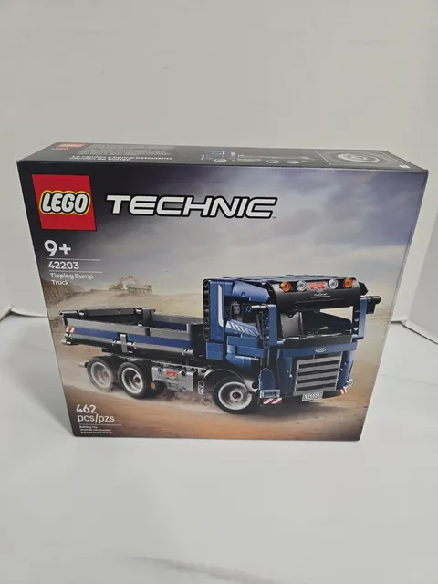 LEGO Technic Tipping Dump Truck 42203 Blue Construction Vehicle 462 Pcs NIOB NEW