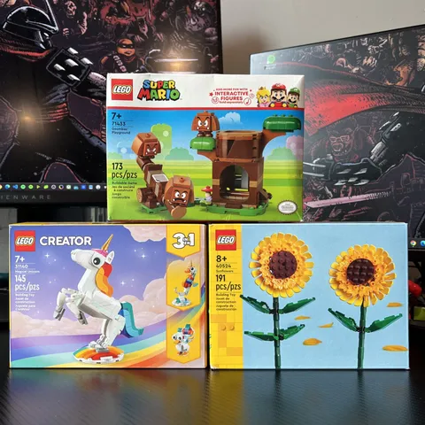 LEGO Sealed Sets 71433 Goombas Playground 40524 Sunflowers 31440 Magical Unicorn