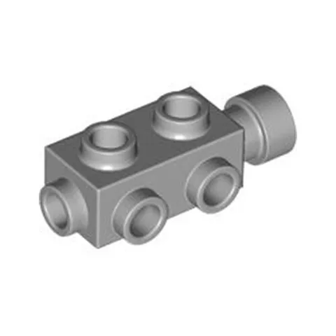 LEGO Briques 6x Medium Gris Pierre 1x2x2/3 Clous Sur Côtés Moteur - 4211502 4595