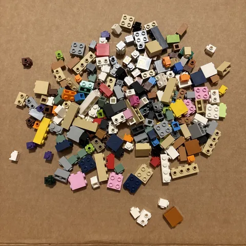 Lot Of Lego Bricks Side Studs Various Sizes