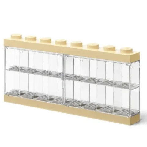 LEGO 16x Minifigure Display Case Harry Potter BRAND NEW ~ Tan / off-white detail