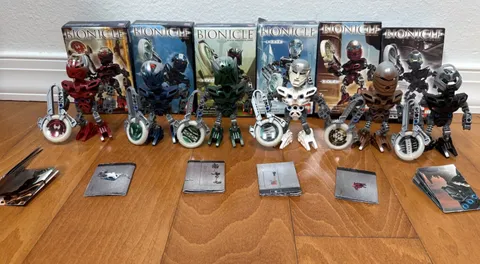 LEGO BIONICLE Metru Nui Matoran Complete With BOXES & MANUALS