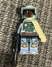 LEGO Star Wars Boba Fett Minifigure w/ Helmet, Cape & Blaster