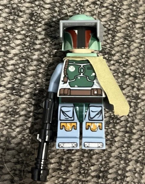 LEGO Star Wars Boba Fett Minifigure w/ Helmet, Cape & Blaster