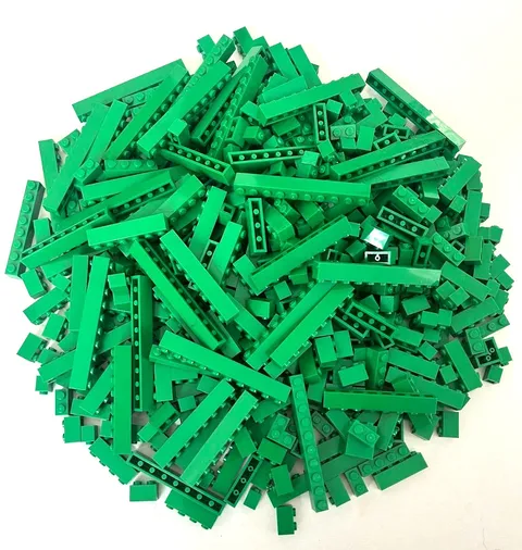 Lego Green Colors Bulk Lot of 400pcs 1x1 1x2 1X3 1X4 1x6 1x10 etc Bricks
