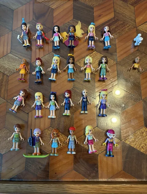 LEGO Friends Minifigure Lot - Assorted Characters, Plastic Minidoll Figures
