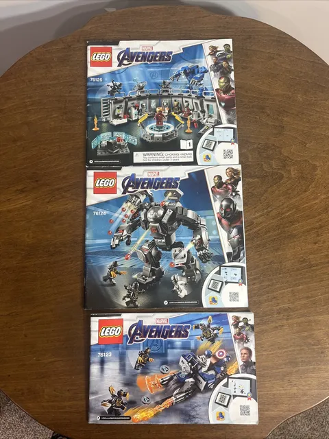 LEGO Marvel Avengers 76123, 76124, 76125 Manual Booklet INSTRUCTIONS ONLY
