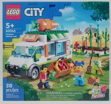 Lego City 60345 Farmers Market Van.  New & Factory Sealed