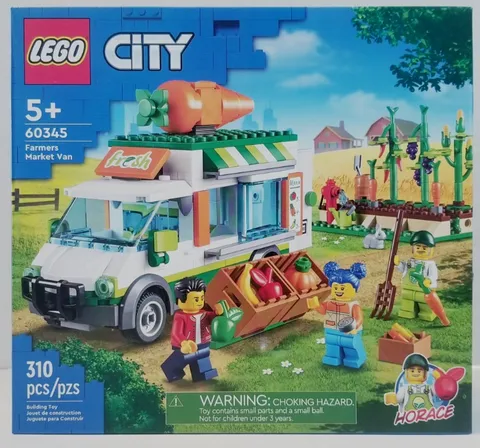 Lego City 60345 Farmers Market Van.  New & Factory Sealed