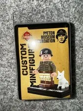 Brickmania George S. Patton Minifigure w/ White Dog BRAND NEW IN BOX + FAST SHIP