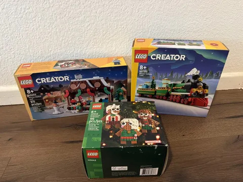 Lego 40602 40642 40700 Winter Market, Winter Holiday Train Christmas Decor NEW