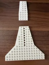LEGO Minifigure White Wedge Base Building Plate 16 x 14 Shuttle Space Part With