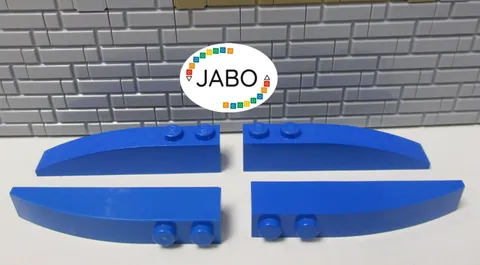 (G4/9) LEGO 4x 42022 Arch Brick Slant Brick 6x1 Blue