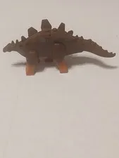 Lego Dinosaur Brown Stegosaurus with Dark Orange Legs