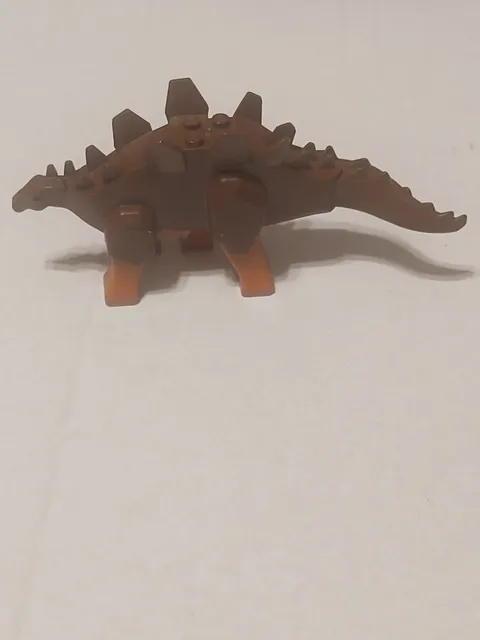 Lego Dinosaur Brown Stegosaurus with Dark Orange Legs