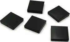 Lego 5 New Black Tiles Flat Smooth 2 x 2 Pieces