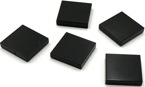 Lego 5 New Black Tiles Flat Smooth 2 x 2 Pieces