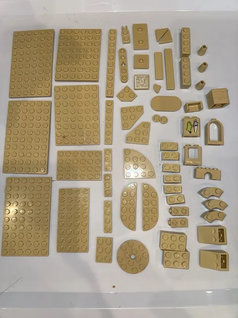 LEGO tan blocks pieces parts elements lot