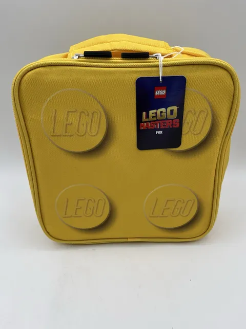 LEGO Masters Lunch Box Yellow Insulated Promo Carry Case FOX 2021 NWT