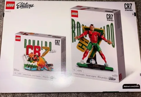 LEGO CR7 Cristiano Ronaldo Collectors Set 66823 Editions 1344 pcs 2 Sets