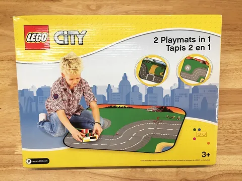 LEGO CITY Fire & Rescue Theme Double Side Printed Folding Travel Playmat A1429XX