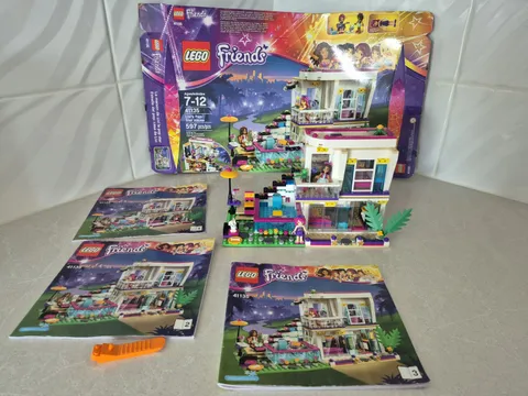 Lego Friends Livi's Pop Star House Complete Set With Box And Instructions