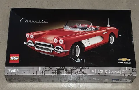 LEGO ICONS 10321 CHEVROLET CORVETTE  RETIRED SET OPEN BOX ALL BAGS ARE SEALED