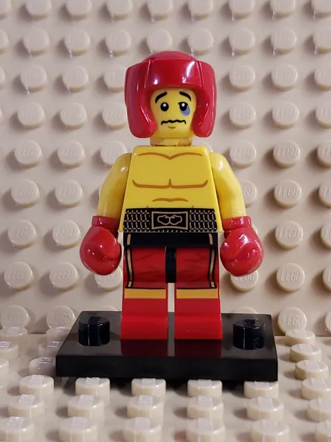 LEGO Minifigure Boxer Collectible Series 5 col077 complete w/stand & accessories